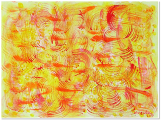 Vivien Lee. Yao-Noi-Series-11. Acrylic on canvas paper.