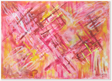 Vivien Lee. Yao-Noi-Series-5. Acrylic on canvas paper.