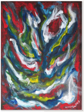 Vivien Lee. Yao-Noi-Series-11. Acrylic on canvas paper.