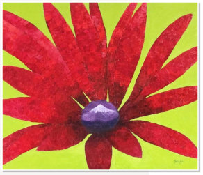 Janivfer Lim. Blessedness. Acrylic on canvas.