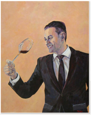 Marilyn Johnston. Chef Passedat. Acrylic on canvas.