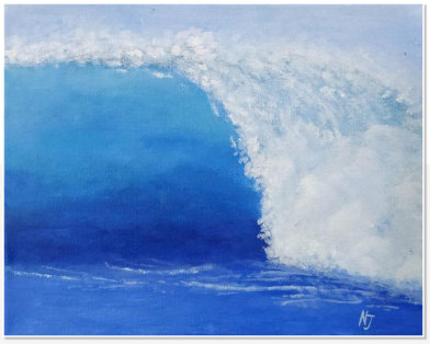 Nak Blaanwendraad. Wave. Acrylic on canvas.