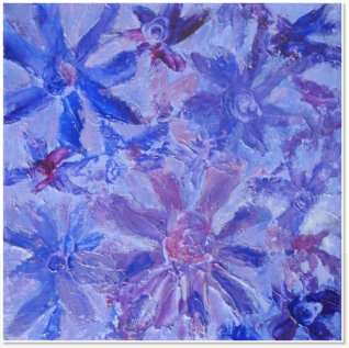 Sunnica Chan. Flowers. Acrylic on canvas.