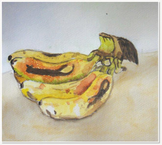 Joana Priou. Still Life. Watercolour on paper.