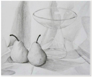 Fang Hui Min. Still Life. Pencil on paper.