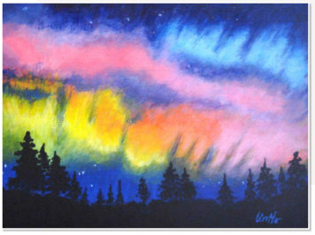 Lin Ho. Northern Light. Acrylic on canvas.