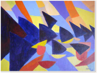 Diana Lim. Composition. Acrylic on canvas.