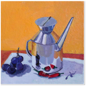 Edwin Lim. Still Life. Acrylic on canvas.