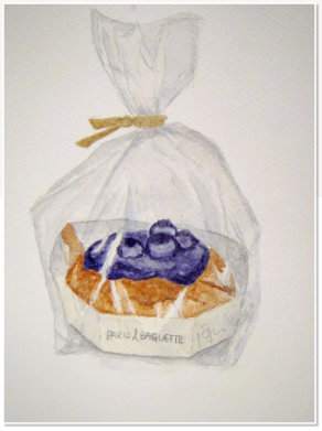 hou Yimi. Still Life. Watercolour on paper.