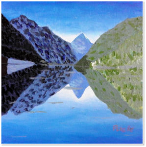 Pazia. Reflection. Acrylic on canvas.