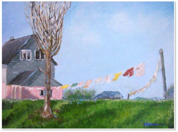 Patrina Wong. Dance in the Wind. Acrylic on canvas.