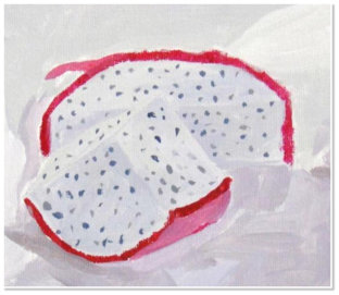 Amit Kalindi. Fruits. Acrylic on canvas.