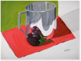 Adi Tya Gupta. Still Life. Acrylic on canvas.