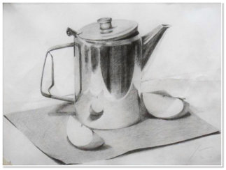 Yun Chen. Still Life. Pencil on paper.