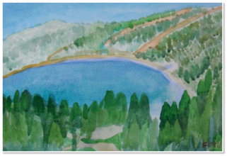 Seth Ng. Landscape. Watercolour on paper.