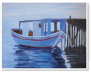 RPP. Boat and Reflection. Acrylic on canvas.