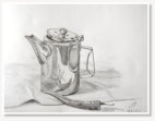 Mann Khine. Still Life. Pencil on paper.
