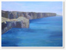 Parul Trivedi. Cliff. Acrylic on canvas.