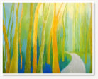 Chen Yun. Trees. Acrylic on canvas.