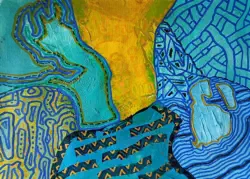 2025   18.5 x 13.5 cm   Mixed media on paper