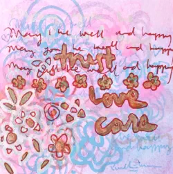 2026   3.5 x 3.5 inches   Mixed media on paper