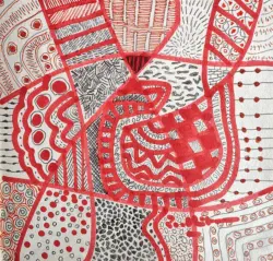 2026   7 x 6.75 inches   Mixed media on paper