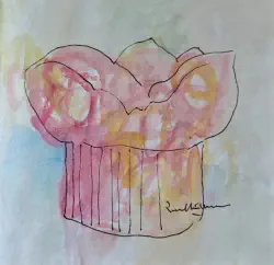 2026   7 x 6.75 inches   Mixed media on paper