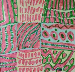 2026   7 x 6.75 inches   Mixed media on paper