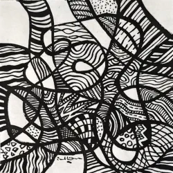 2026  6.5 x 6.5 inches   Ink on rice-paper 