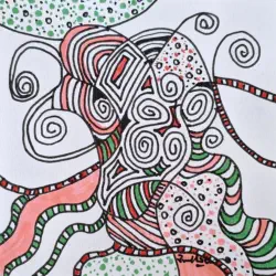 2026   3.5 x 3.5 inches   Ink on paper
