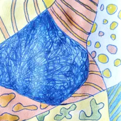 2026   3.5 x 3.5 inches   Mixed media on paper