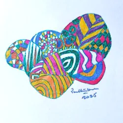 2025   10.5 x 10.5 cm   Mixed media on paper
