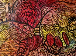 2025   30 x 22.5   Mixed media on canvas