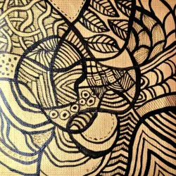 2026   6 x6  inches    Mixed media on canvas
