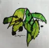 Size: 6.5 x 6.5 inches   Acrylic on rice paper