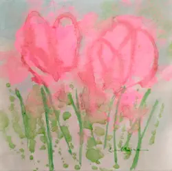 2026   6.5 x 6.5 inches   Acrylic on rice paper