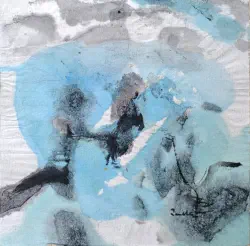 2026   6.5 x 6.5 inches   Acrylic on rice paper