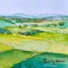 2026   4.5  x 4.5 cm   Watercolour on paper