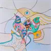 2026   6 x 6 inches   Mixec media on paper
