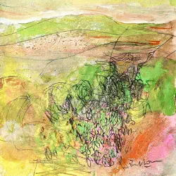 2026   5.5 c 5.5 inches   Mixed media on paper