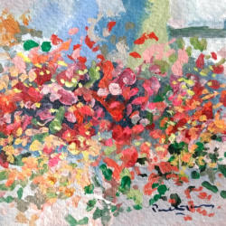 Rejoice 22A   2022   Acrylic on paper   7.5 x 7.5 cm   POR