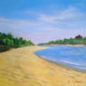 Peaceful Beach P174   2017   Acrylic on canvas   30 x 30 cm   POR